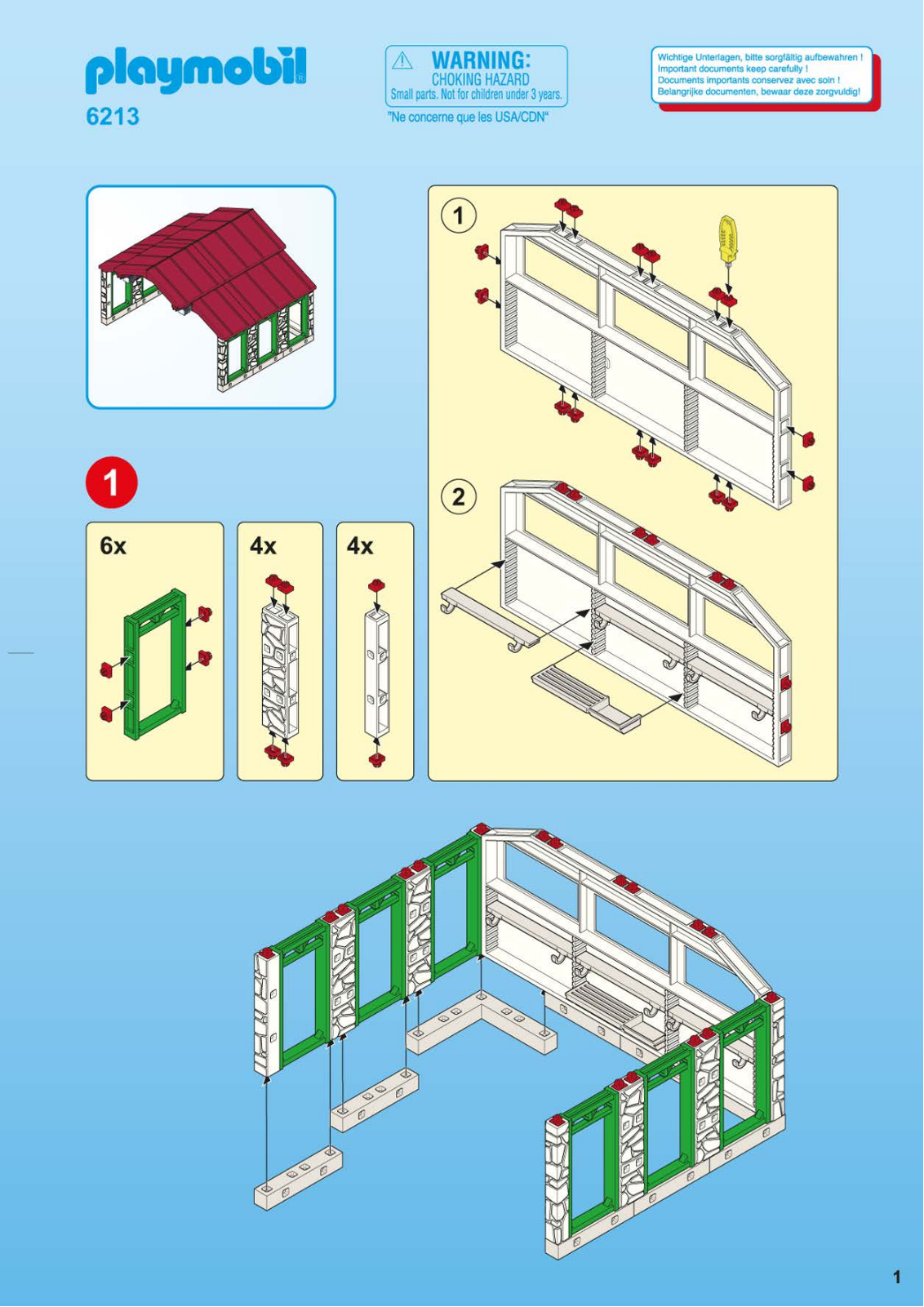 Playmobil 6213 Instructions