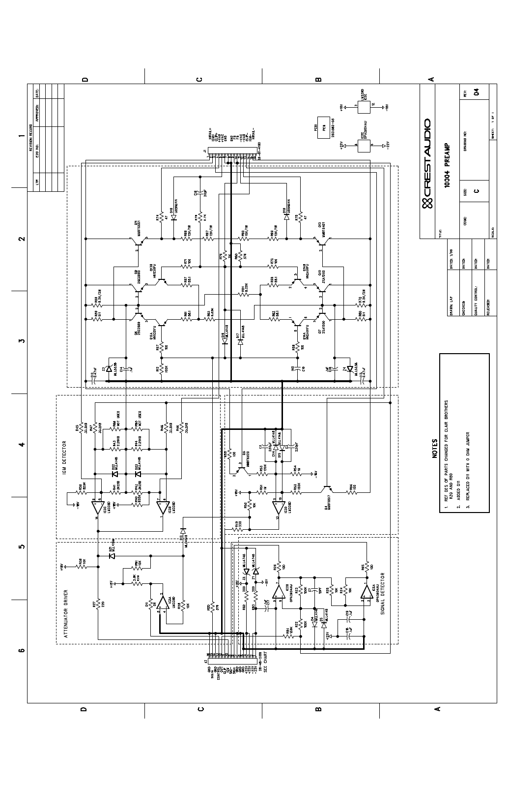 Crest 10004, 10K4PRE Schematic