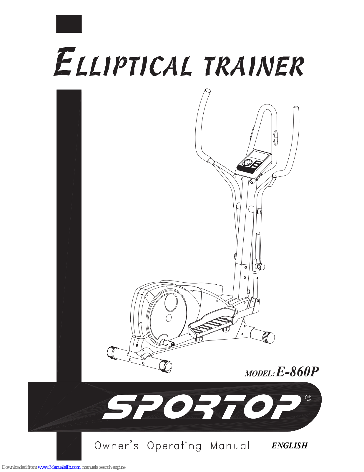 Sportop E-860P Owner's Operating Manual