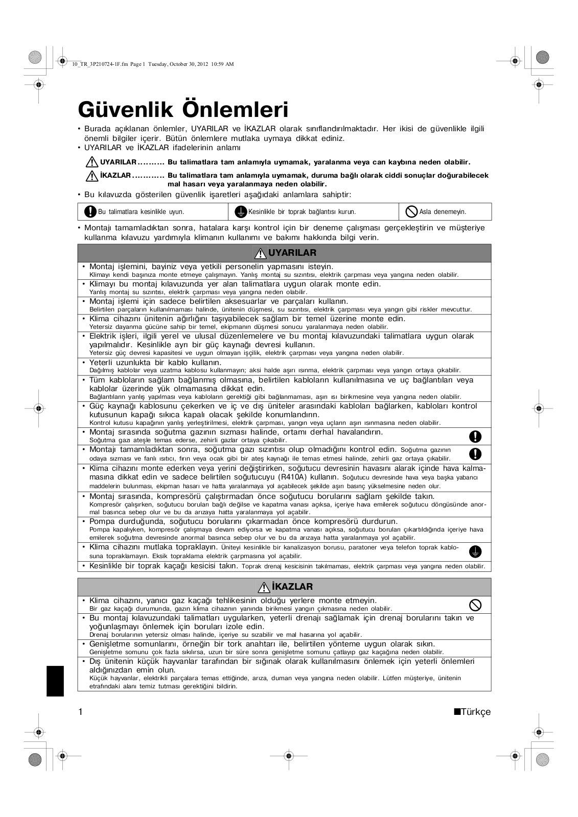 Daikin 2MXS40G2V1B, 2MKS40G2V1B, 2MXS50G2V1B, 2MKS50G2V1B, 2MXS40H2V1B Installation manuals