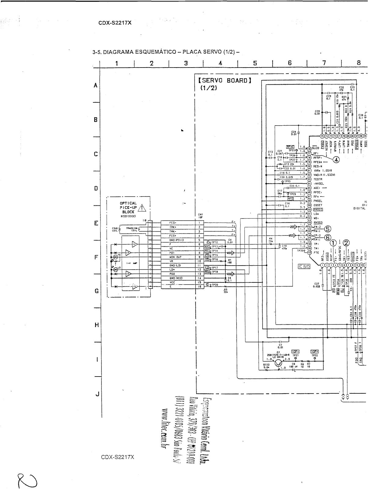 Sony CDX-S2217X Schematic