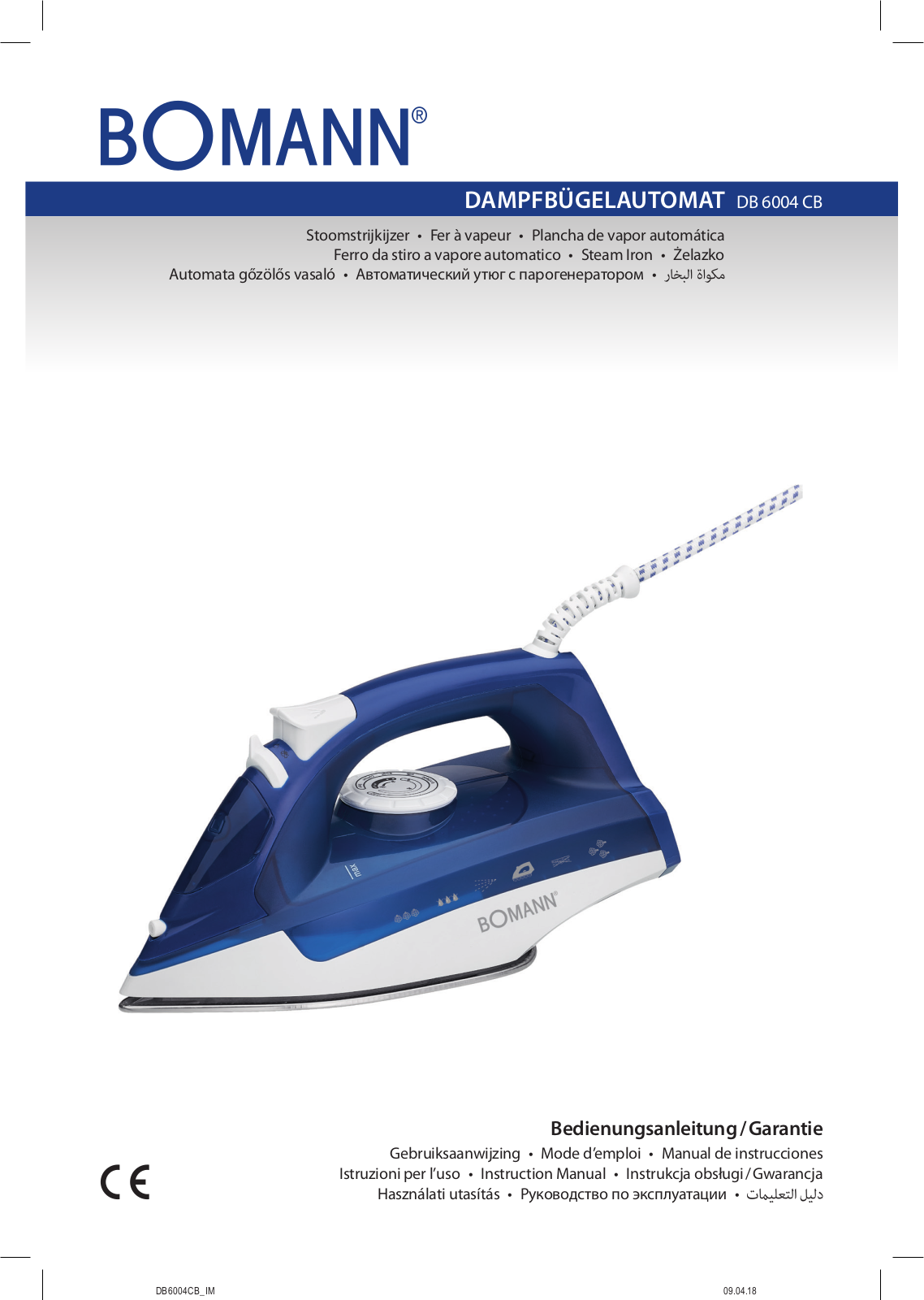 BOMANN DB 6004 CB User Manual