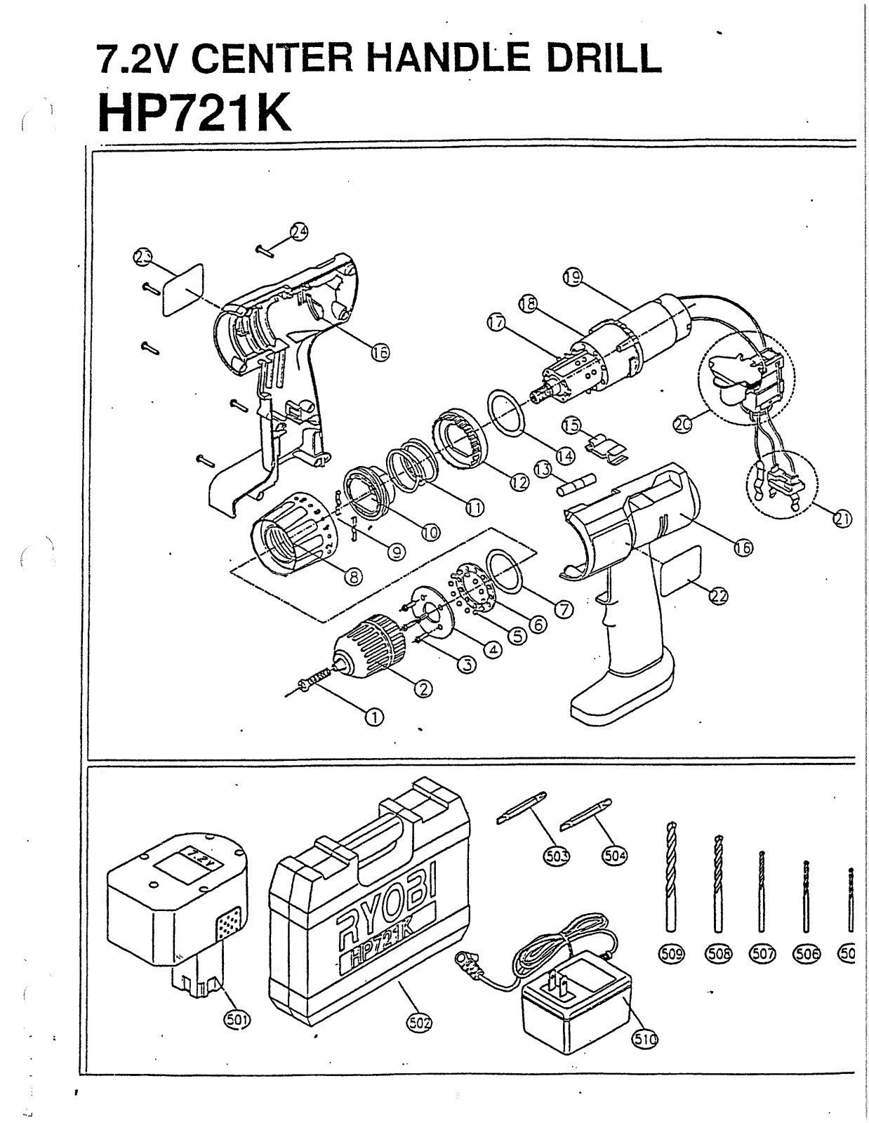 Ryobi HP721K User Manual