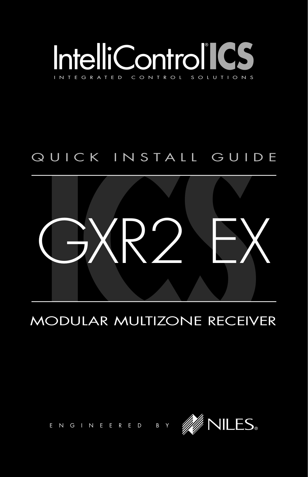 Niles Audio GXR2 EX User Manual