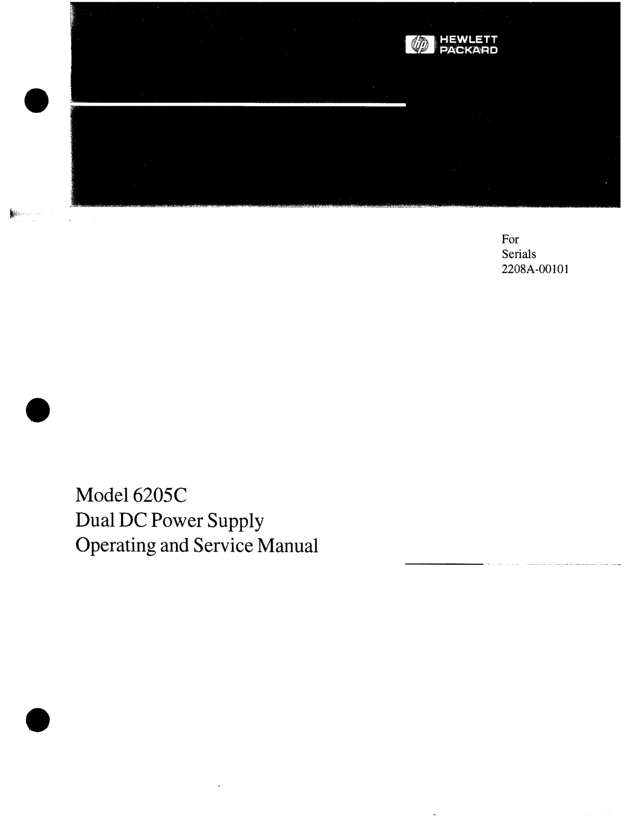 HP 6205c schematic