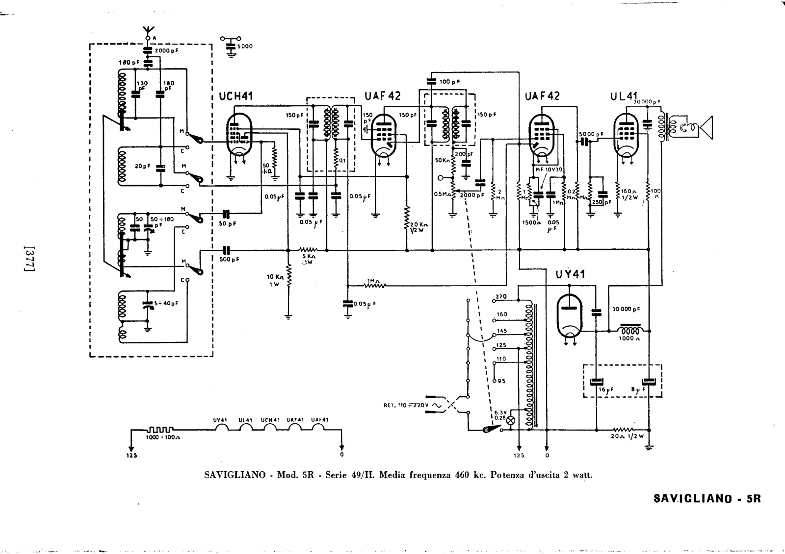 Savigliano 5r schematic