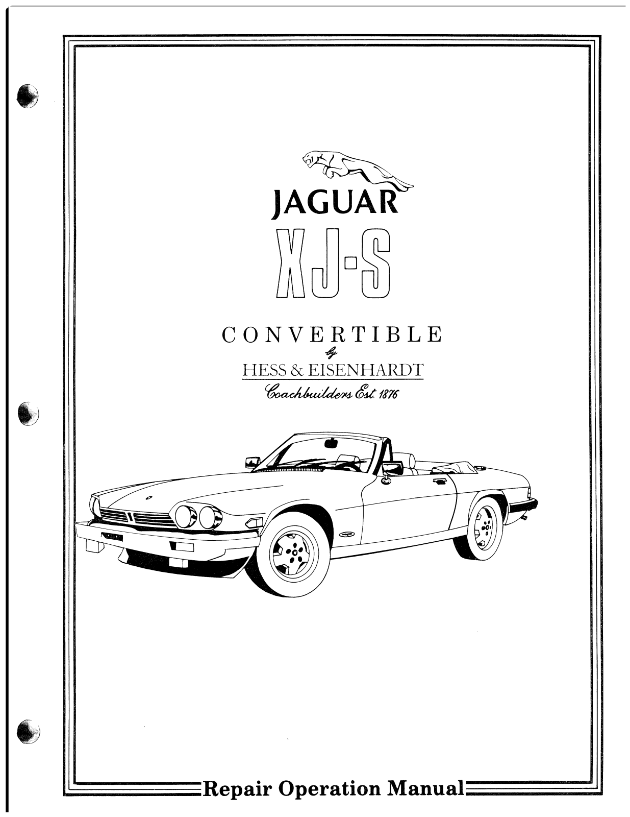 Jaguar XJS User Manual