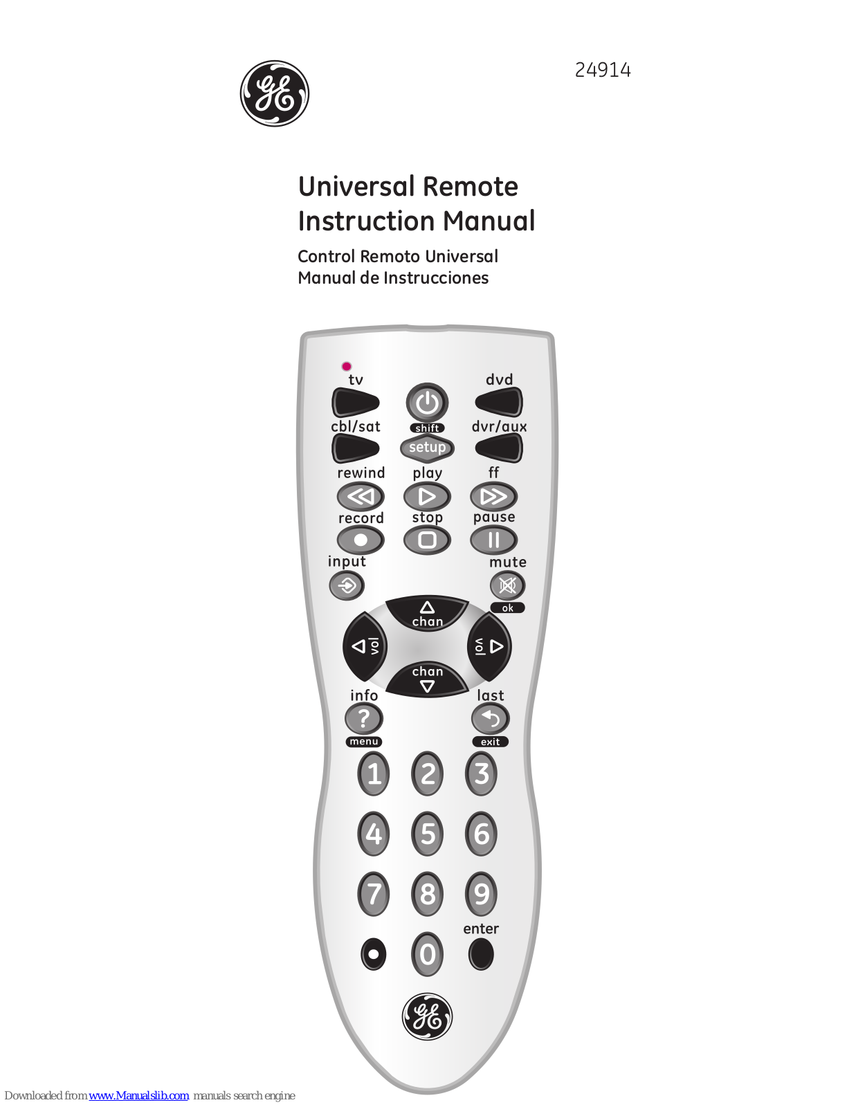 GE 24912, 24944, 24911, 25020, 11561 Instruction Manual