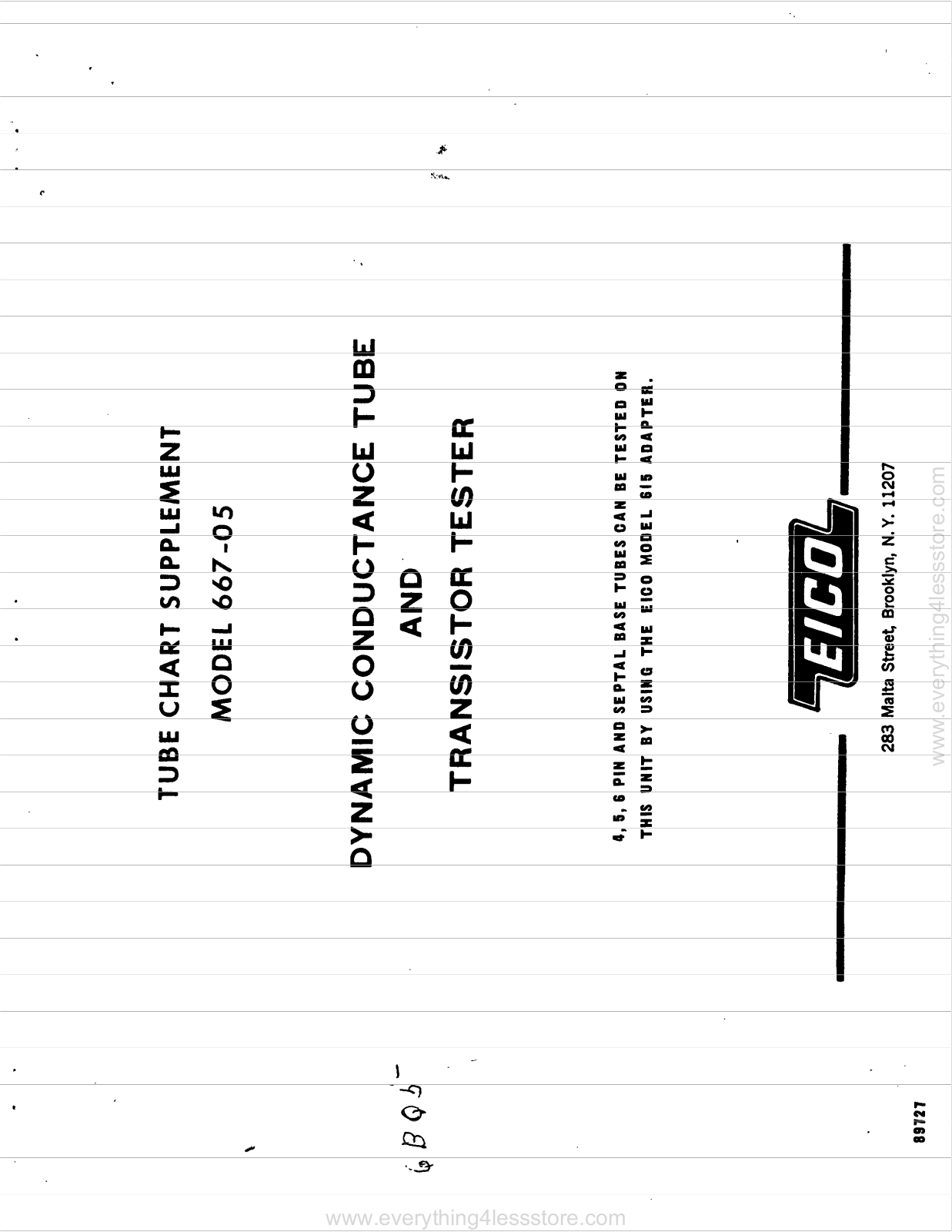 Eico 667-05 User Manual