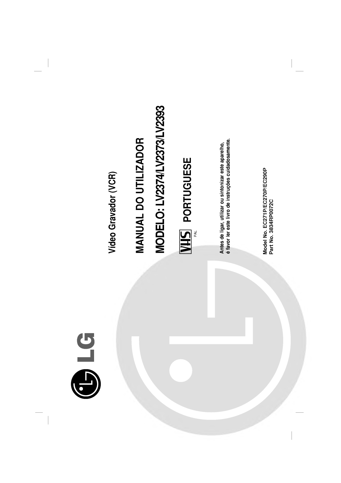 Lg LV2374, LV2373, LV2393 User Manual