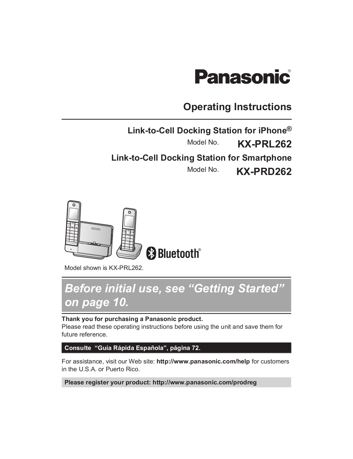 Panasonic KX-PRD262, KX-PRL262 Operating Instruction