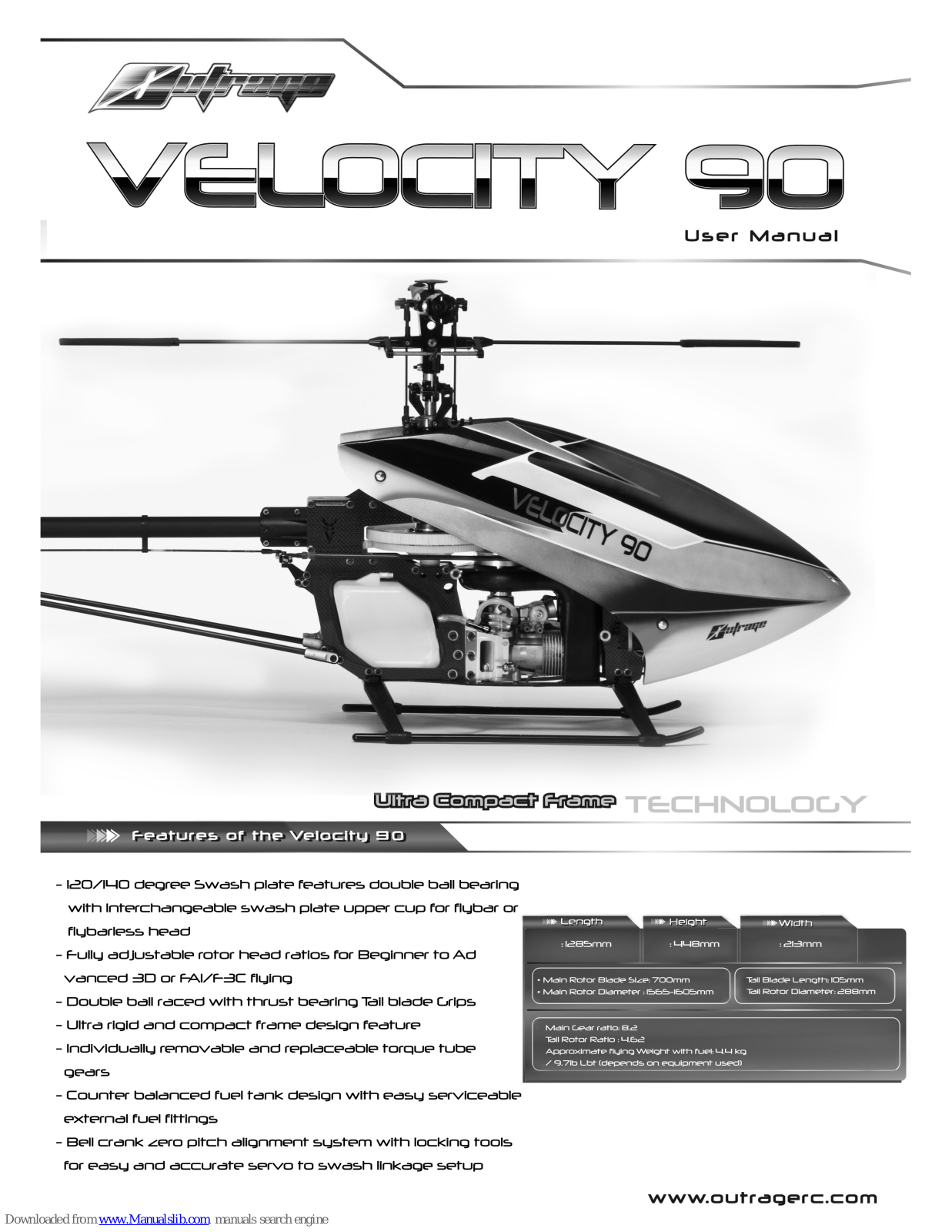 Outrage Velocity 90 User Manual