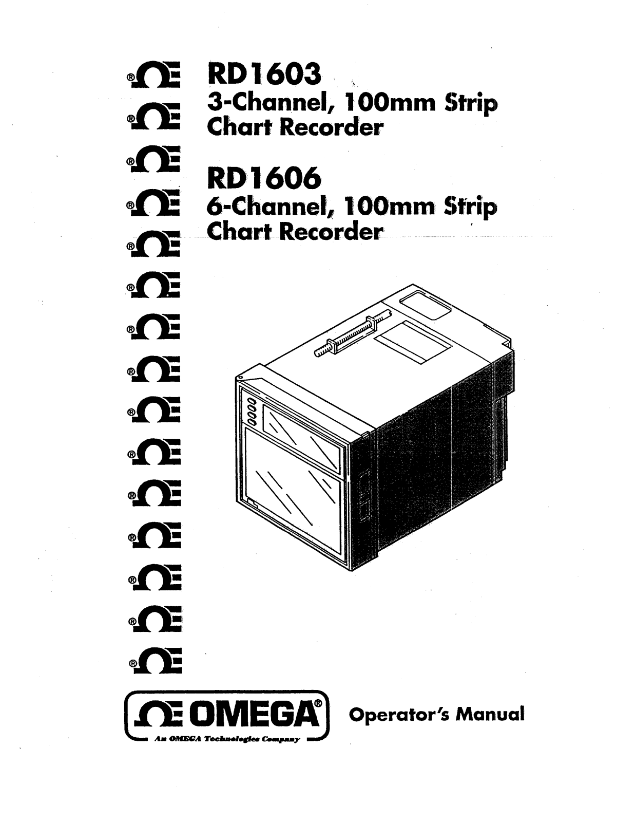 Omega Products RD1603 Installation  Manual