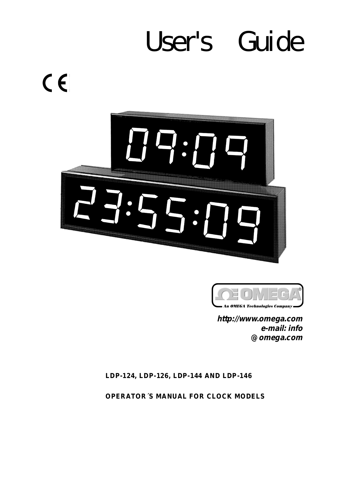 Omega LDP-146, LDP-144, LDP-126, LDP-124 User Manual