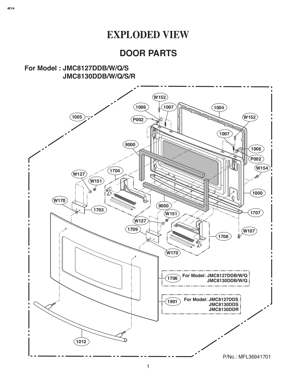 Jenn Air Jmc8127ddb, Jmc8130ddw, Jmc8130dds, Jmc8130ddr, Jmc8130ddb Service Manual