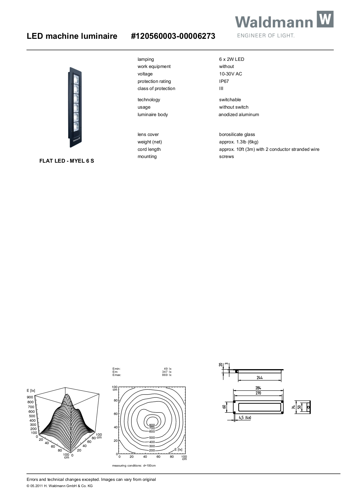 Waldmann 112560003-00006273 Information guide