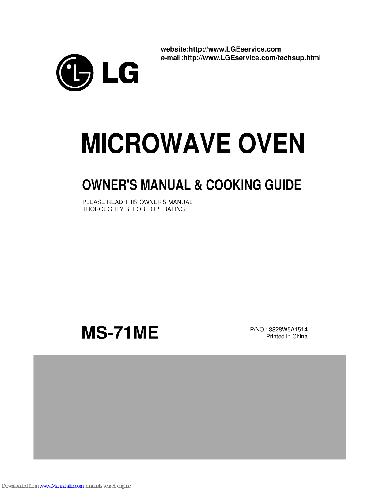 LG MS-71ME User Manual