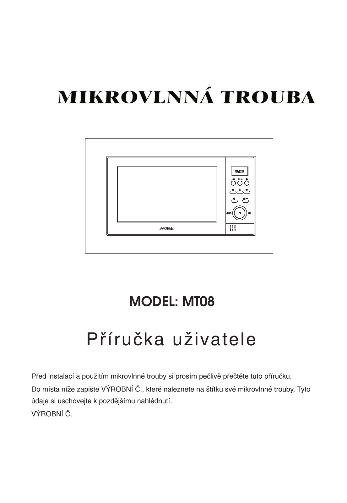 Mora MT08 User Manual