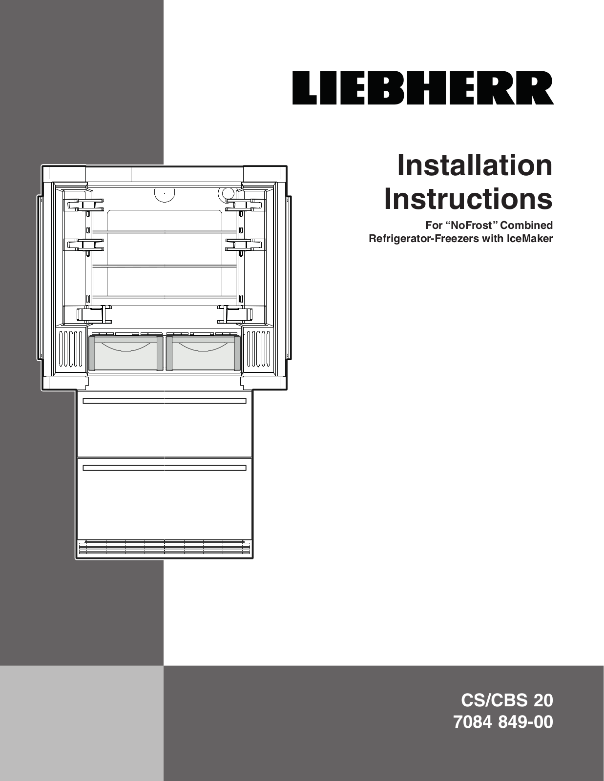 Liebherr CBS2082, CBS2082N Installation Manual