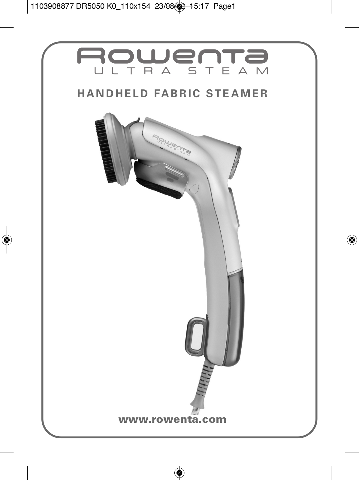 Rowenta DR5050 User Manual