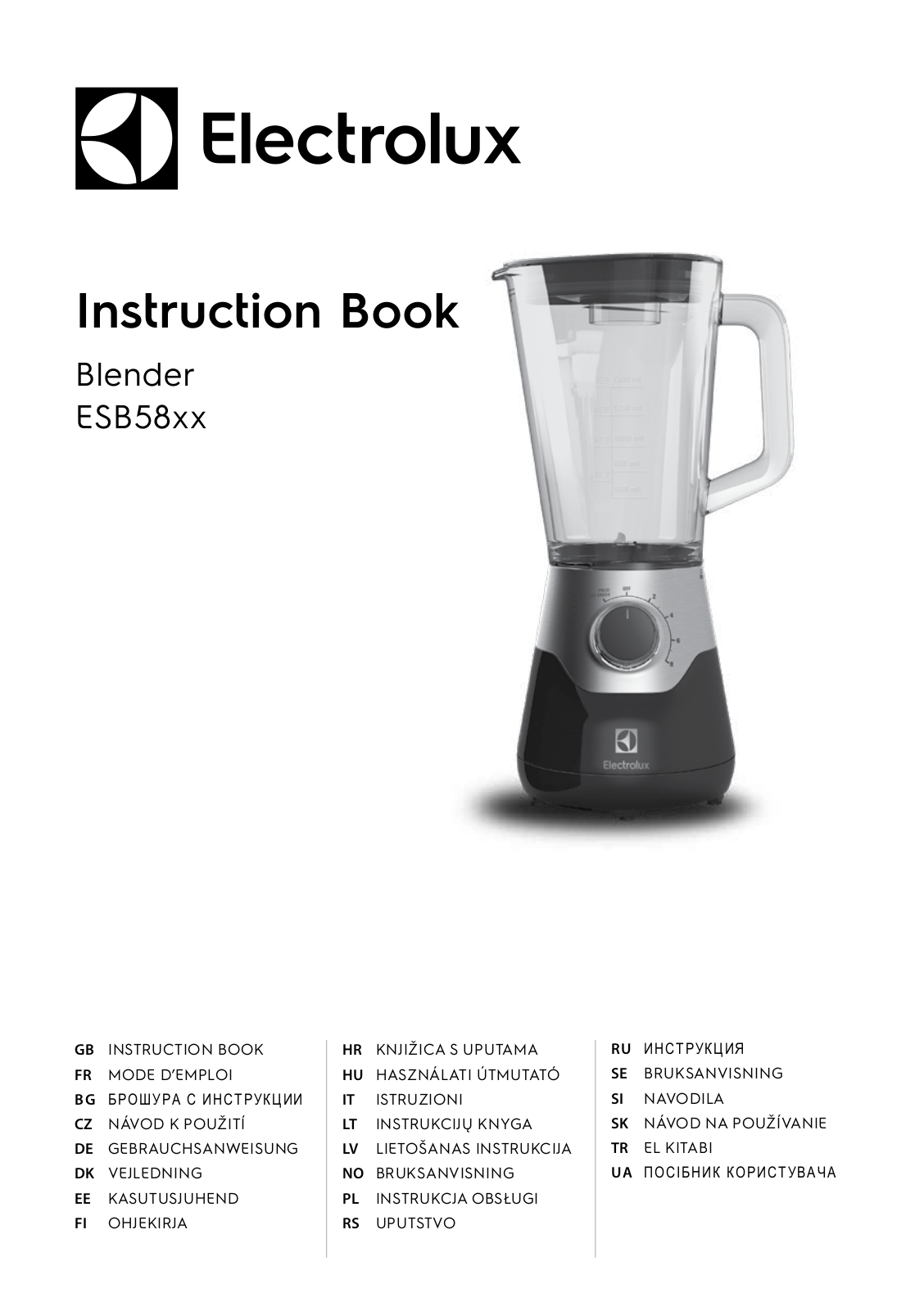 Electrolux ESB5830 User Manual