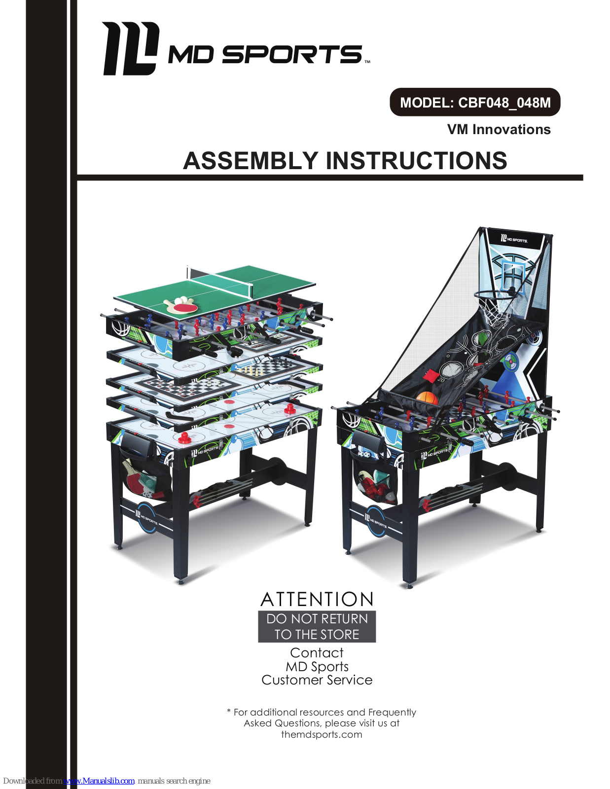 MD SPORTS CBF048-048M Instructions Manual