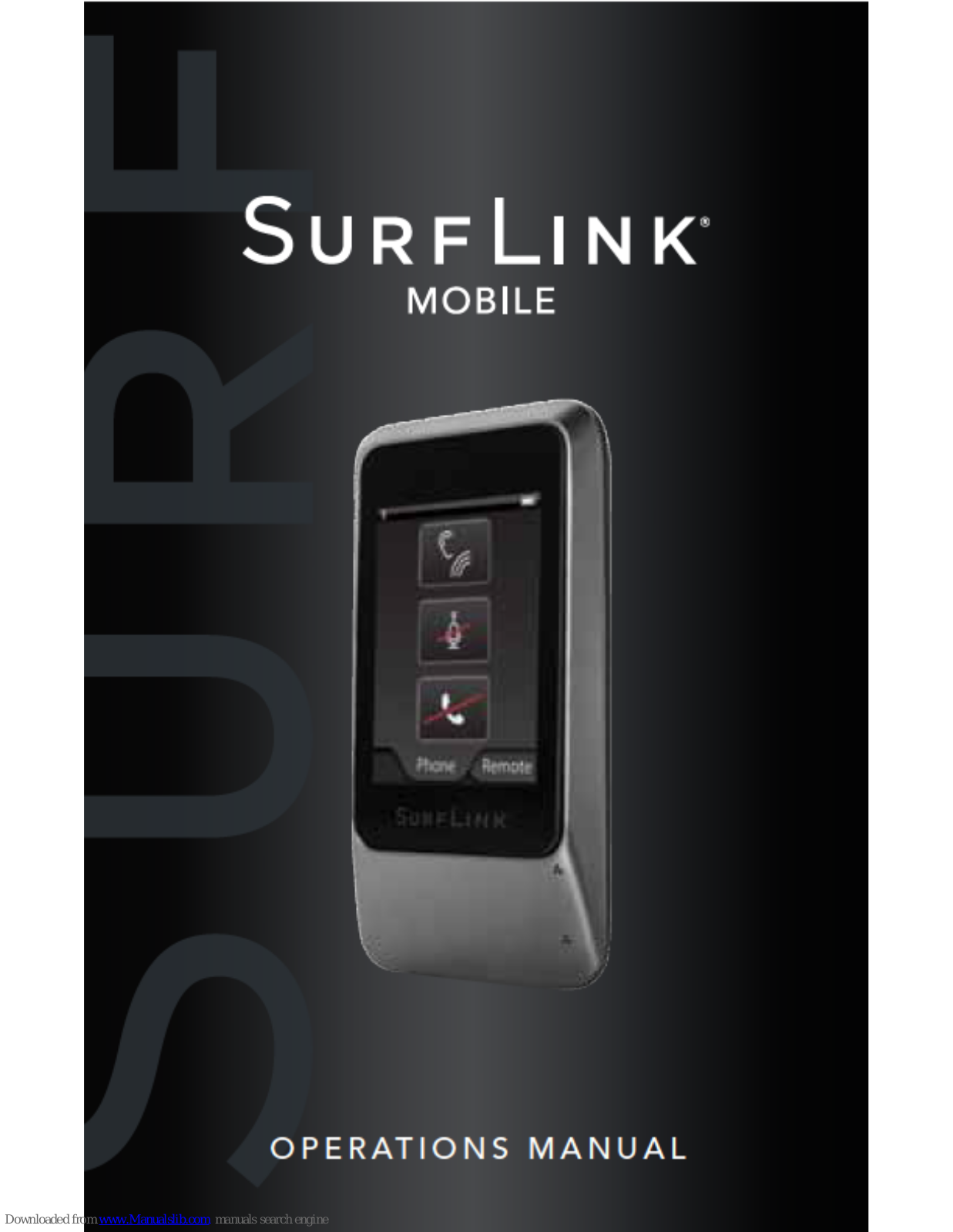 SurfLink Mobile Operation Manual - ManualMachine.com