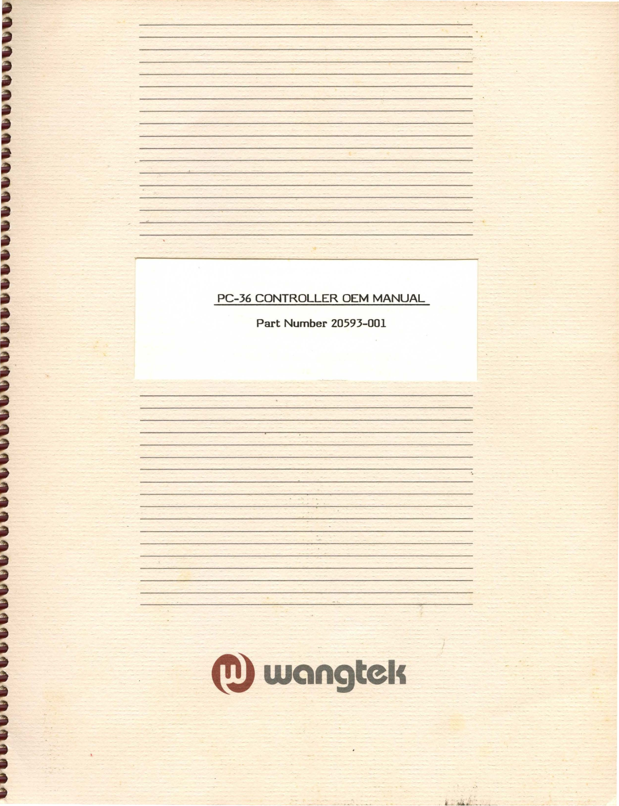WangTek PC-36 User Manual - ManualMachine.com