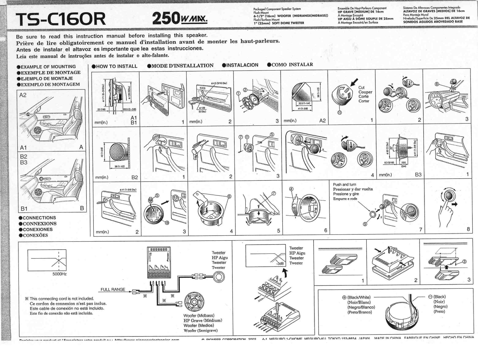 Pioneer TS-C160R Manual