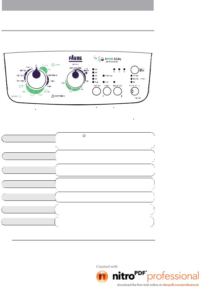 FAURE FWA3124 User Manual