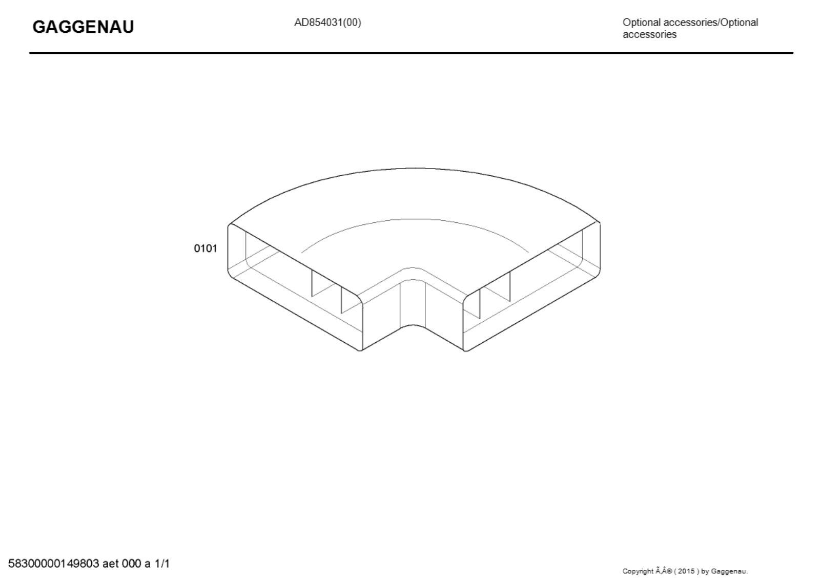 Gaggenau AD854031 Diagram