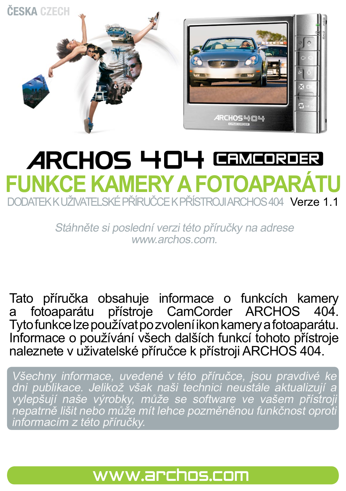 Archos 404 User Manual