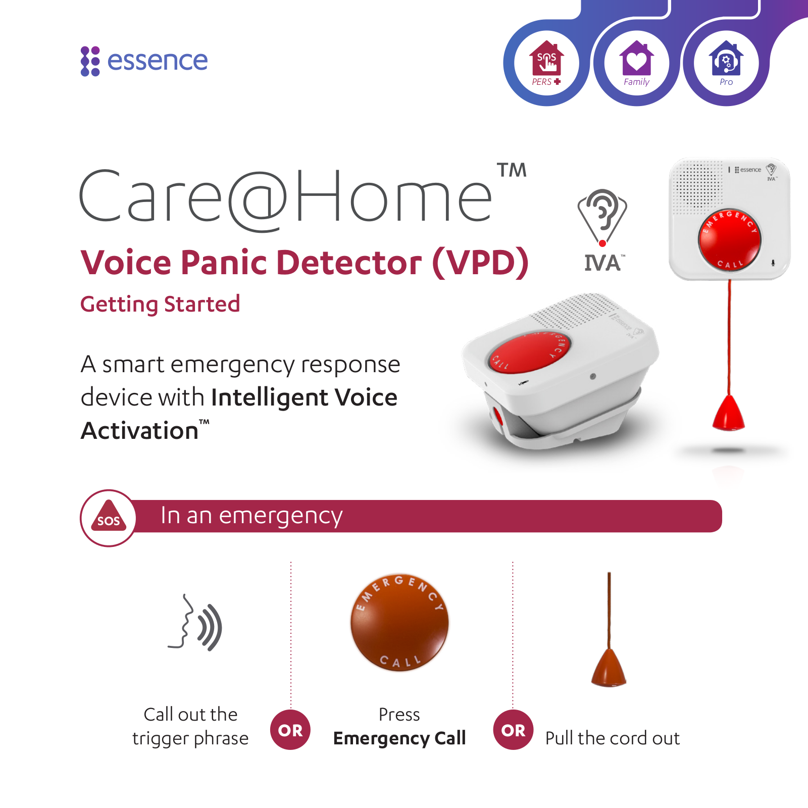 Essence Care@Home VPD Getting Started