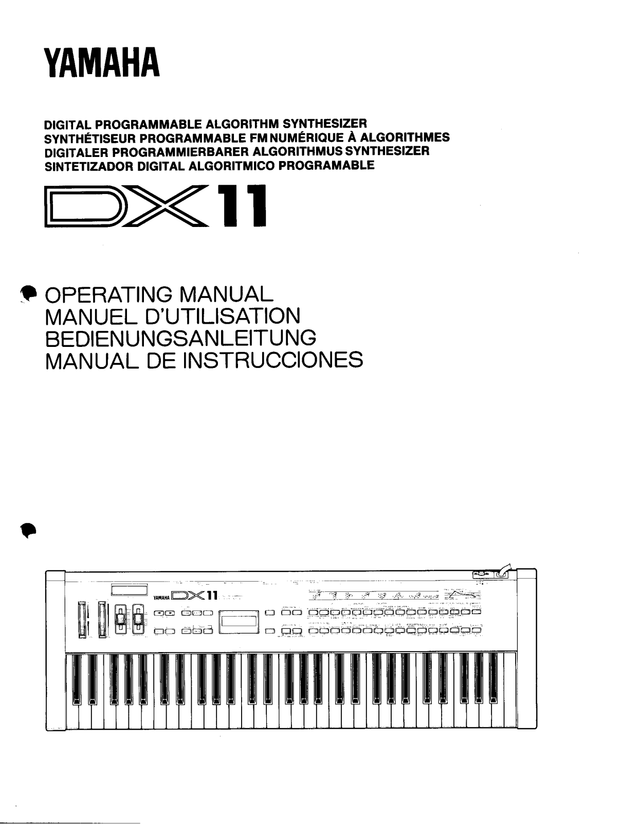 Yamaha DX11E User Manual