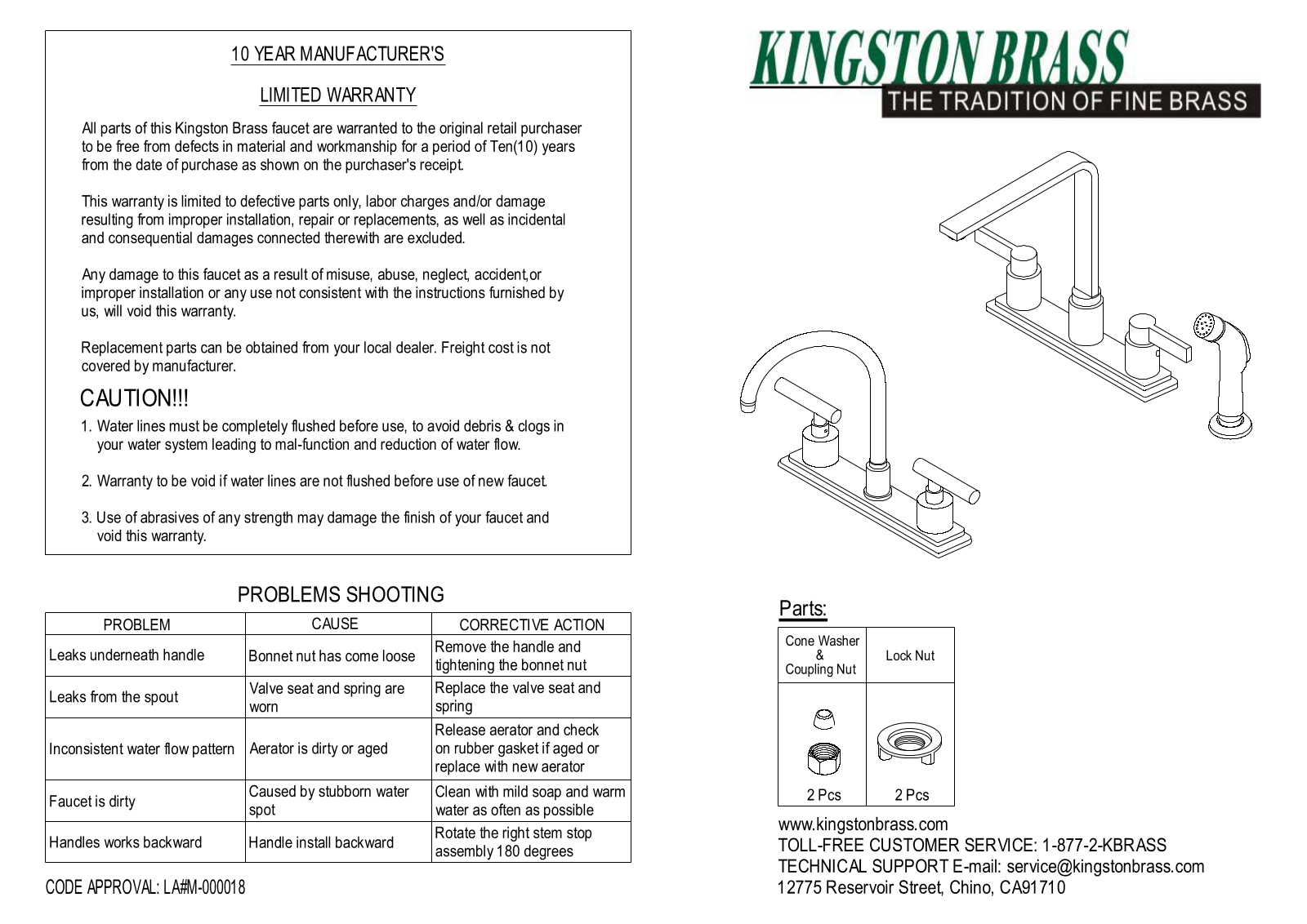 Elements of Design EDE3463 Installation Instructions