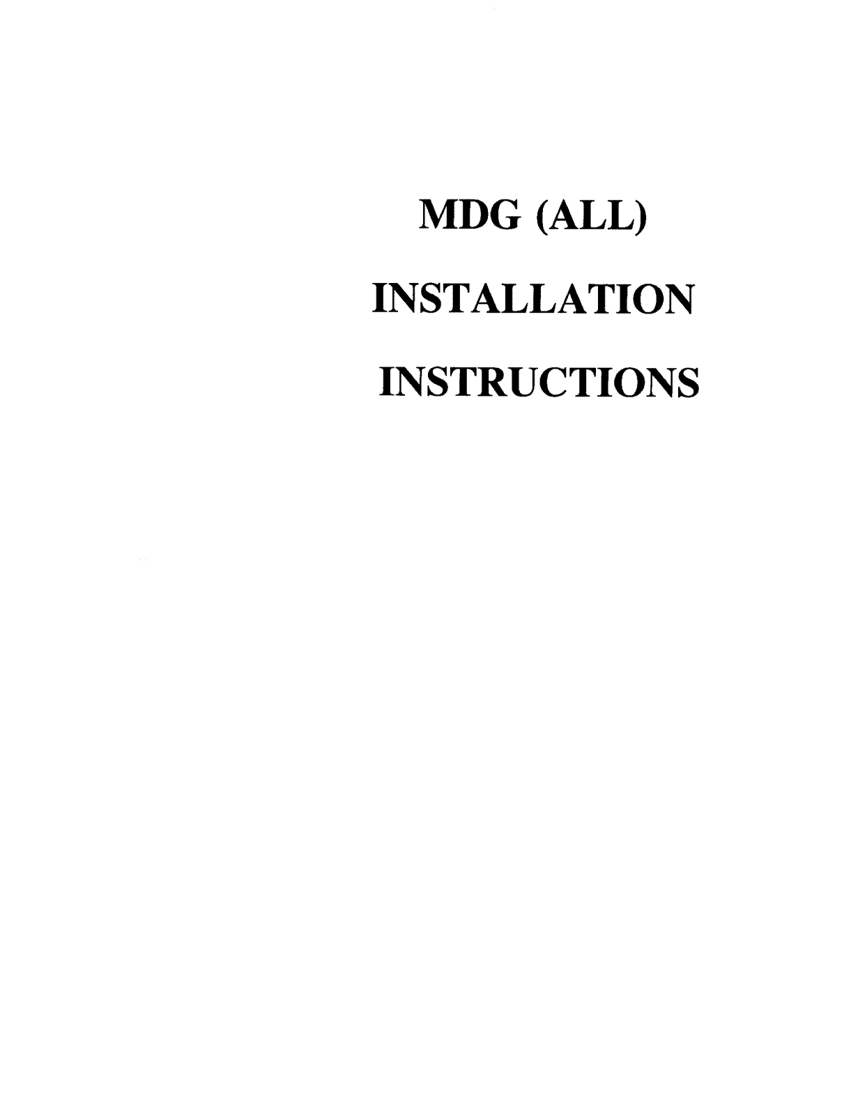 Maytag MDG9520BWW, MDG9316AWW, MDG9316AXW, MDG9316AWQ, MDG9206AWW Installation Guide