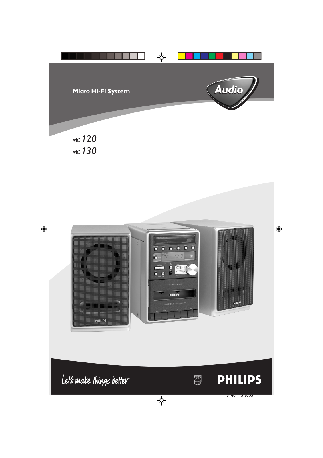 Philips MC130/22, MC130/21, MC120, MC-120/37, MC-120/22 User Manual