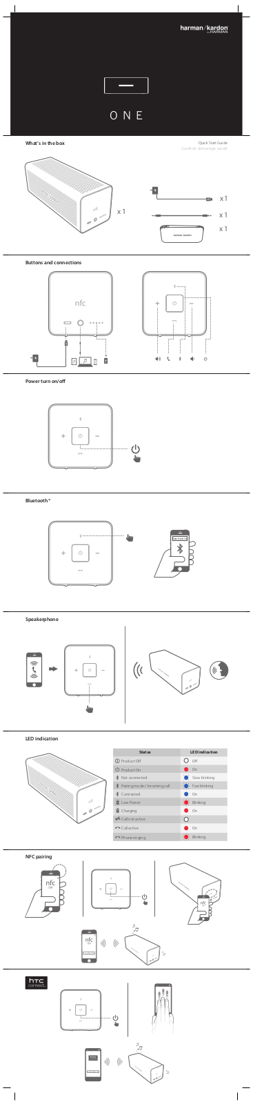 Harman HKONE Users Manual