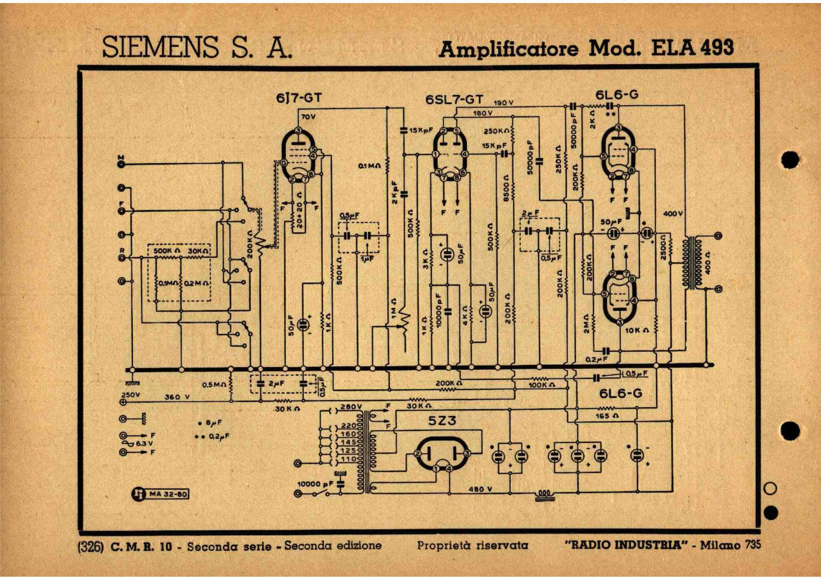 Siemens ela493 schematic