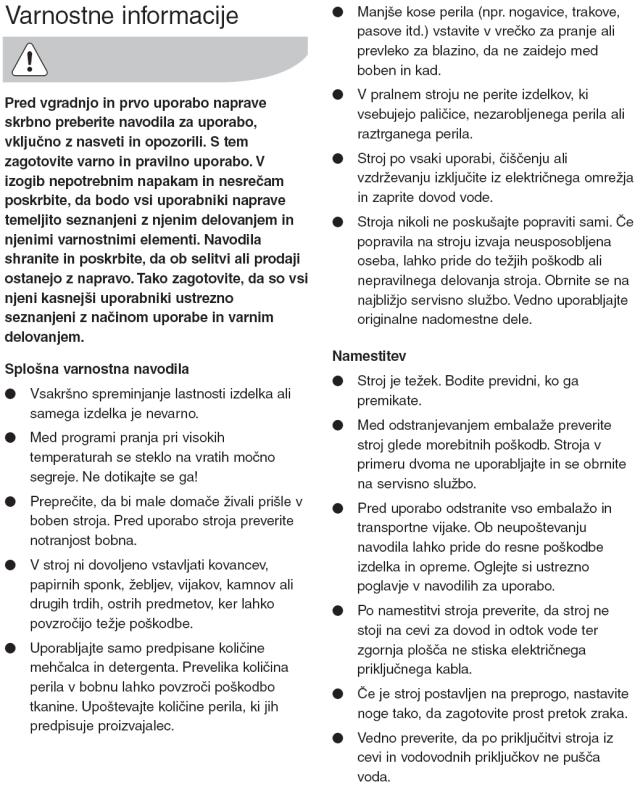 Electrolux EWF12270 User Manual