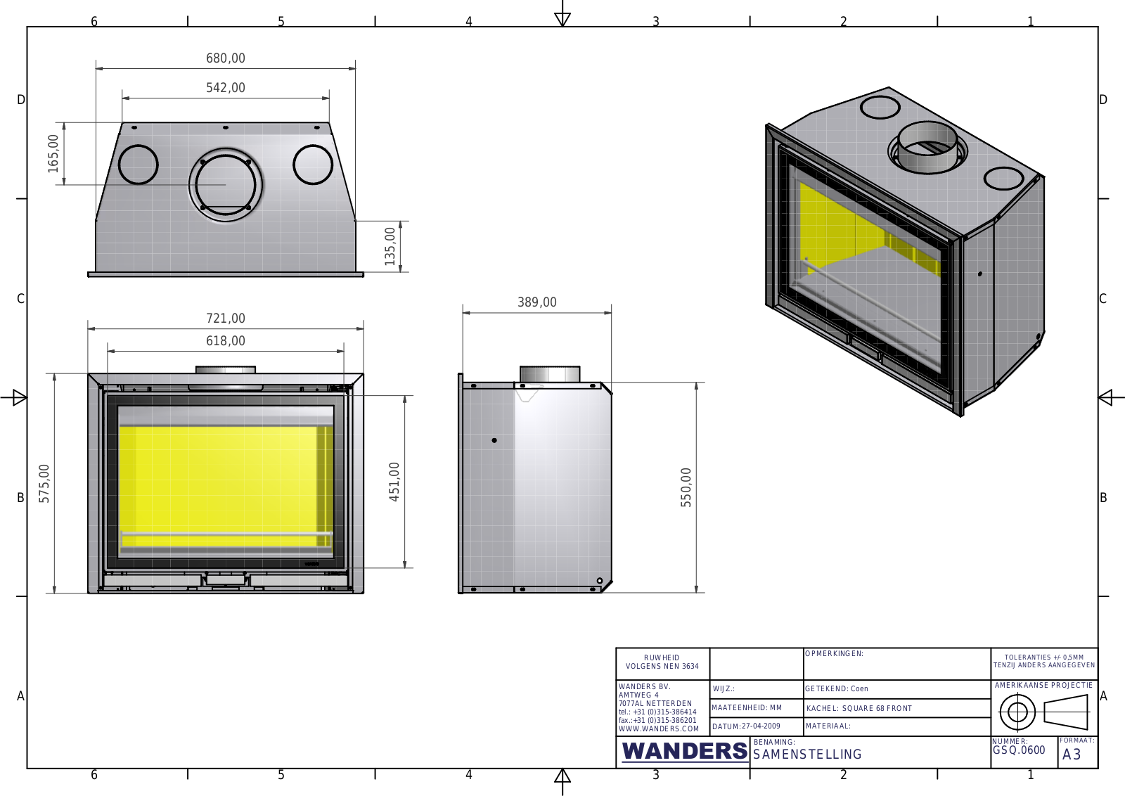 Wanders SQUARE 68 SCHEMATICS