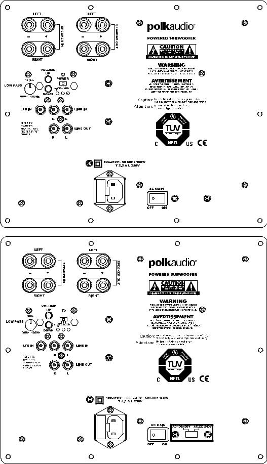 Polk Audio DSW PRO 400, DSW PRO 500 User Manual