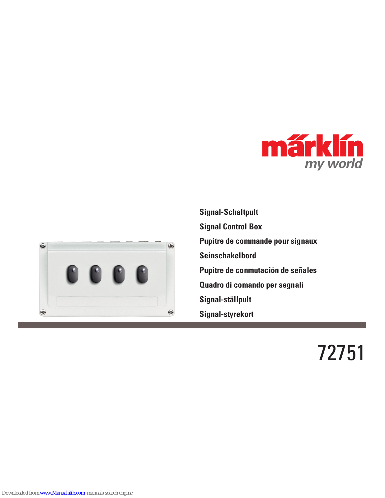 marklin 72751 User Manual - ManualMachine.com