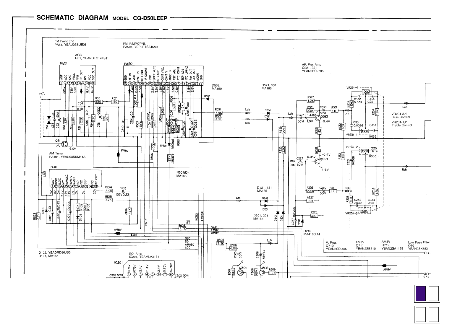 Panasonic CQD-50-LEEP Schematic