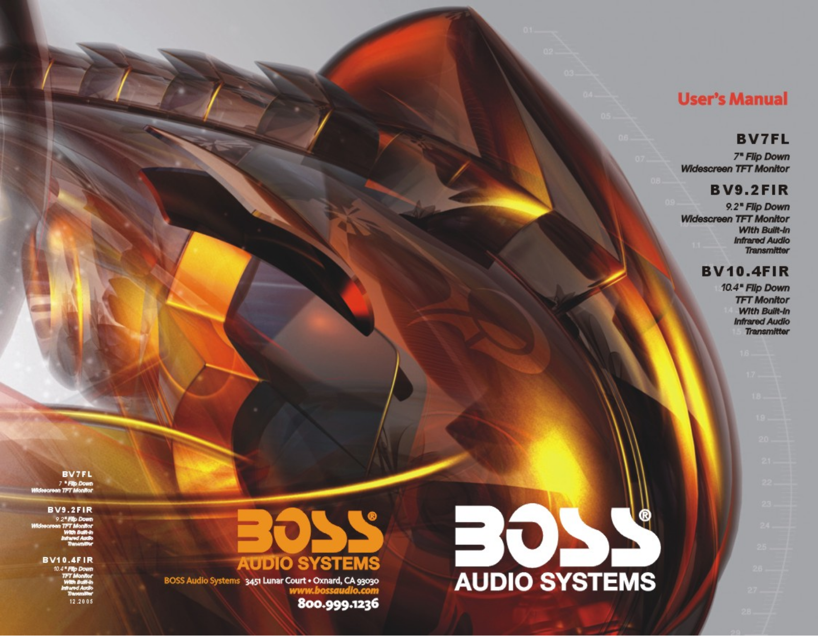 Boss Audio BV10.4FIR, BV7FL, BV9.2FIR Owner Manual