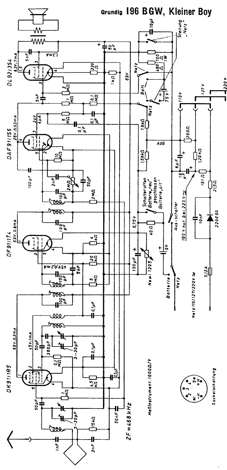 Grundig 196-BGW Schematic