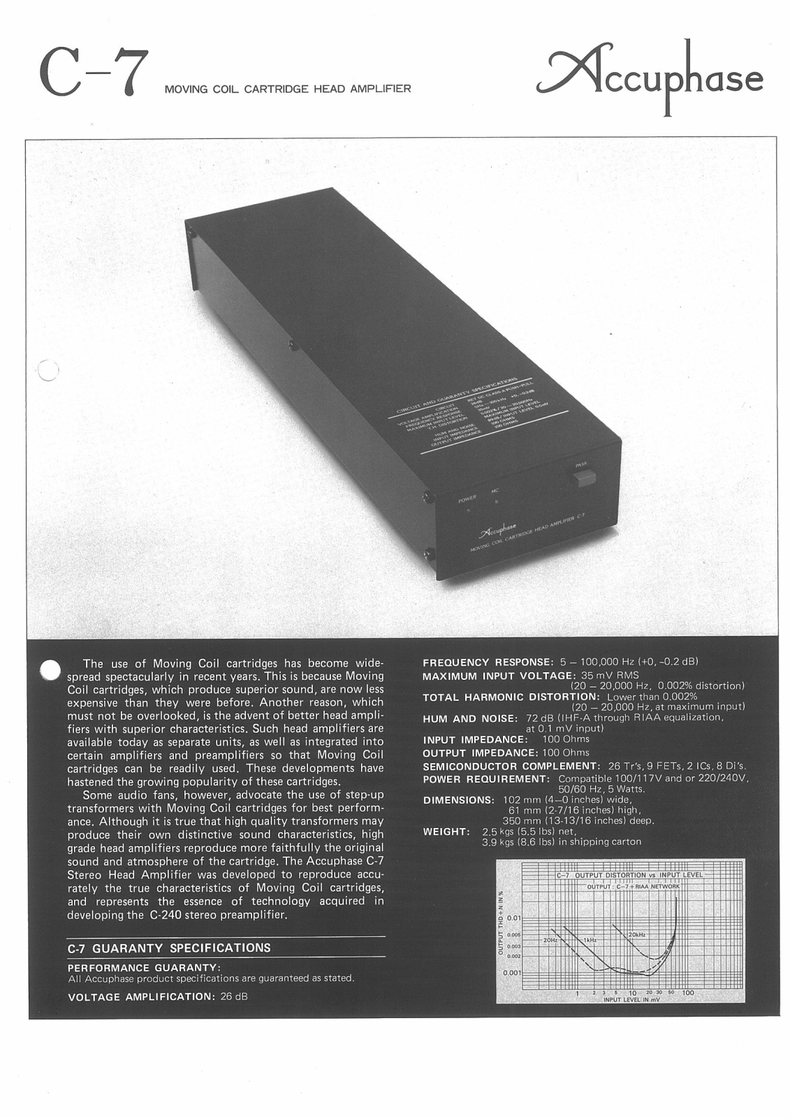 Accuphase C-7 Brochure