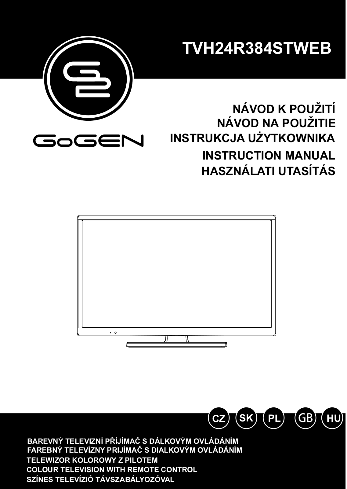 Gogen TVH24R384STWEB Operating Instructions