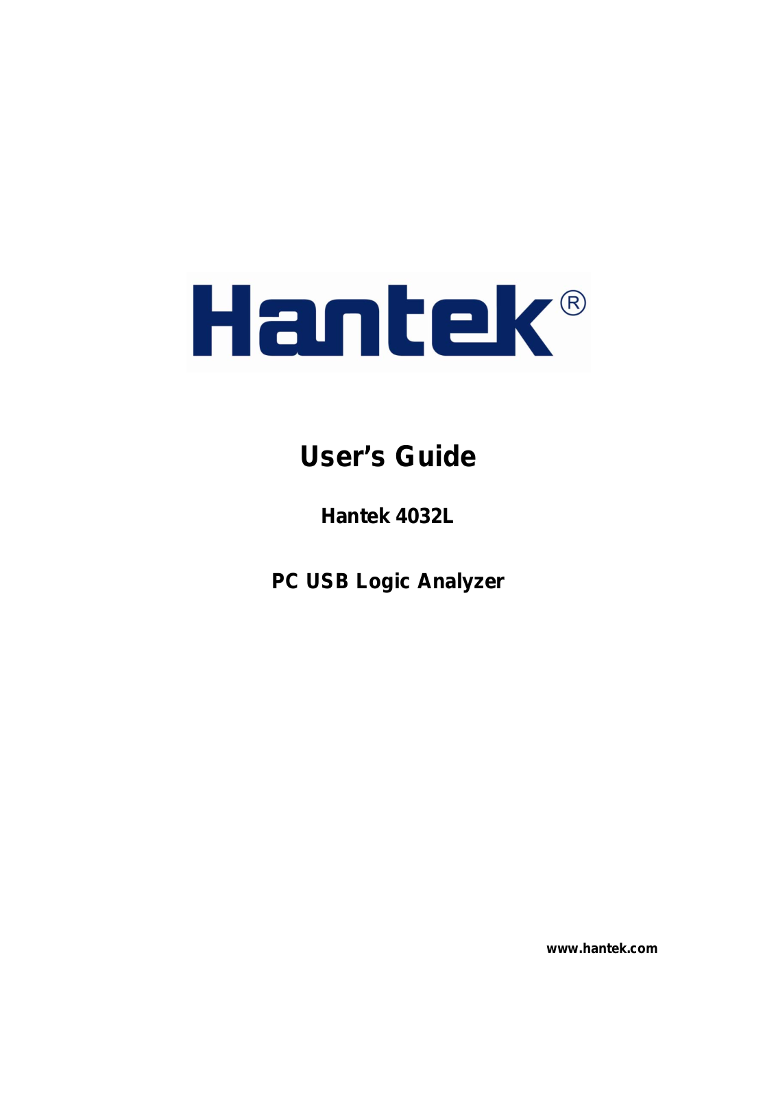 Hantek HT4032L Software Manual