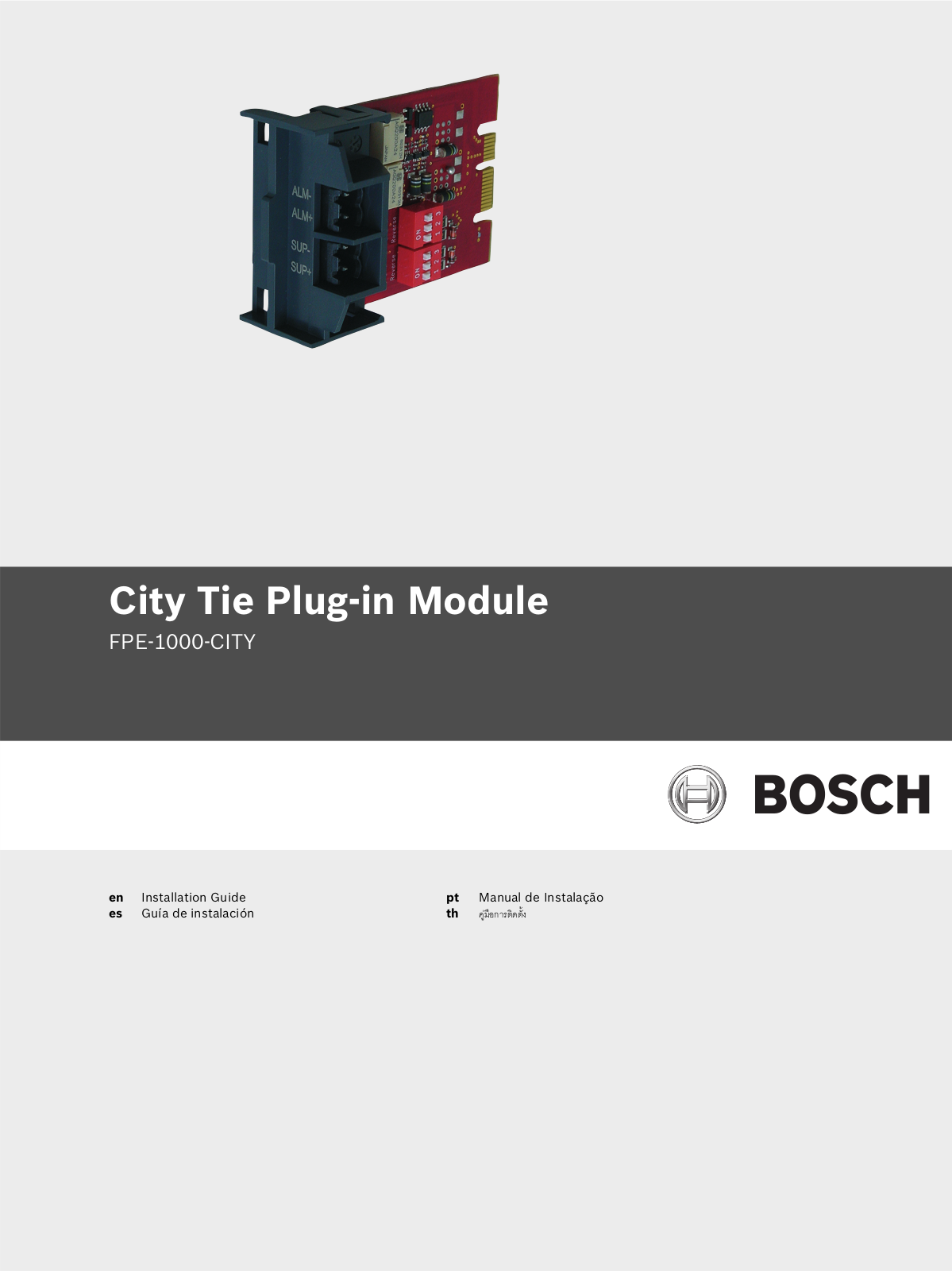 Bosch FPE-1000-CITY User Manual